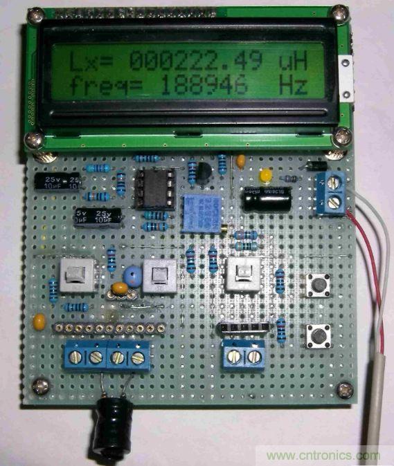 DIY集電容、電感和頻率為一體的測(cè)量?jī)x器