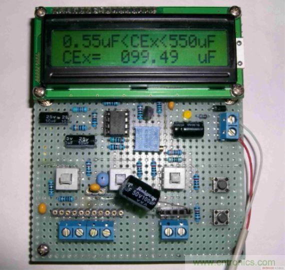 DIY集電容、電感和頻率為一體的測(cè)量?jī)x器