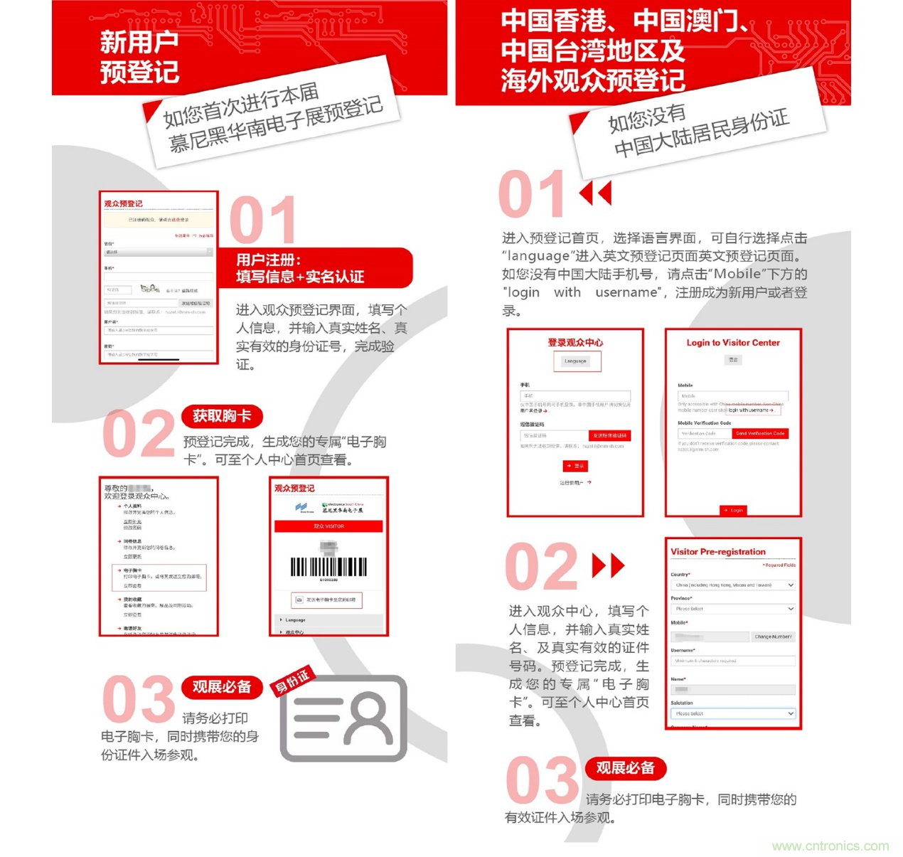 2020慕尼黑華南電子展觀眾預登記通道開啟！